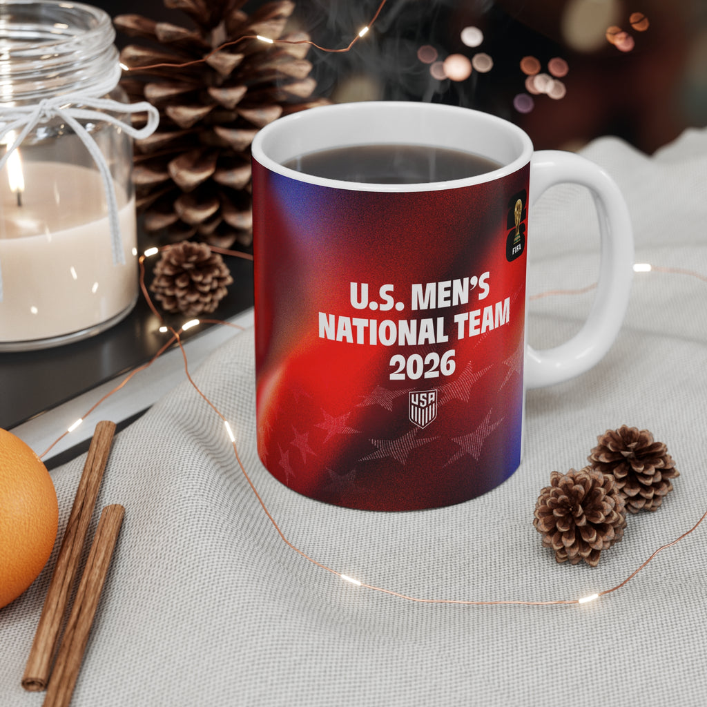 USA Mens Soccer Team World Cup 2026 Mug — 11oz Inspirational Coffee Cup