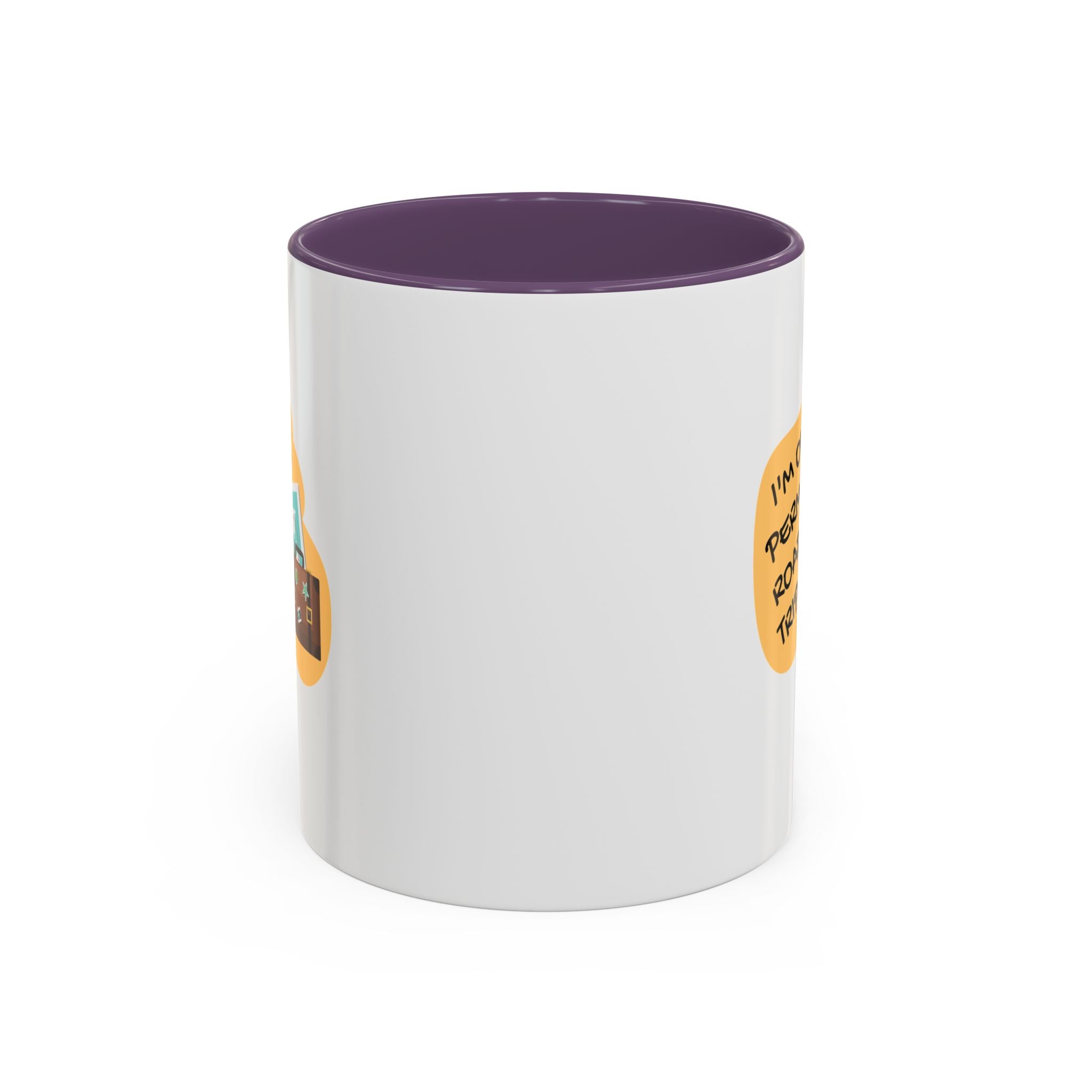 I'm on a Permanent Road Trip Vacation Travel Accent Coffee Mug  (11oz/15oz)