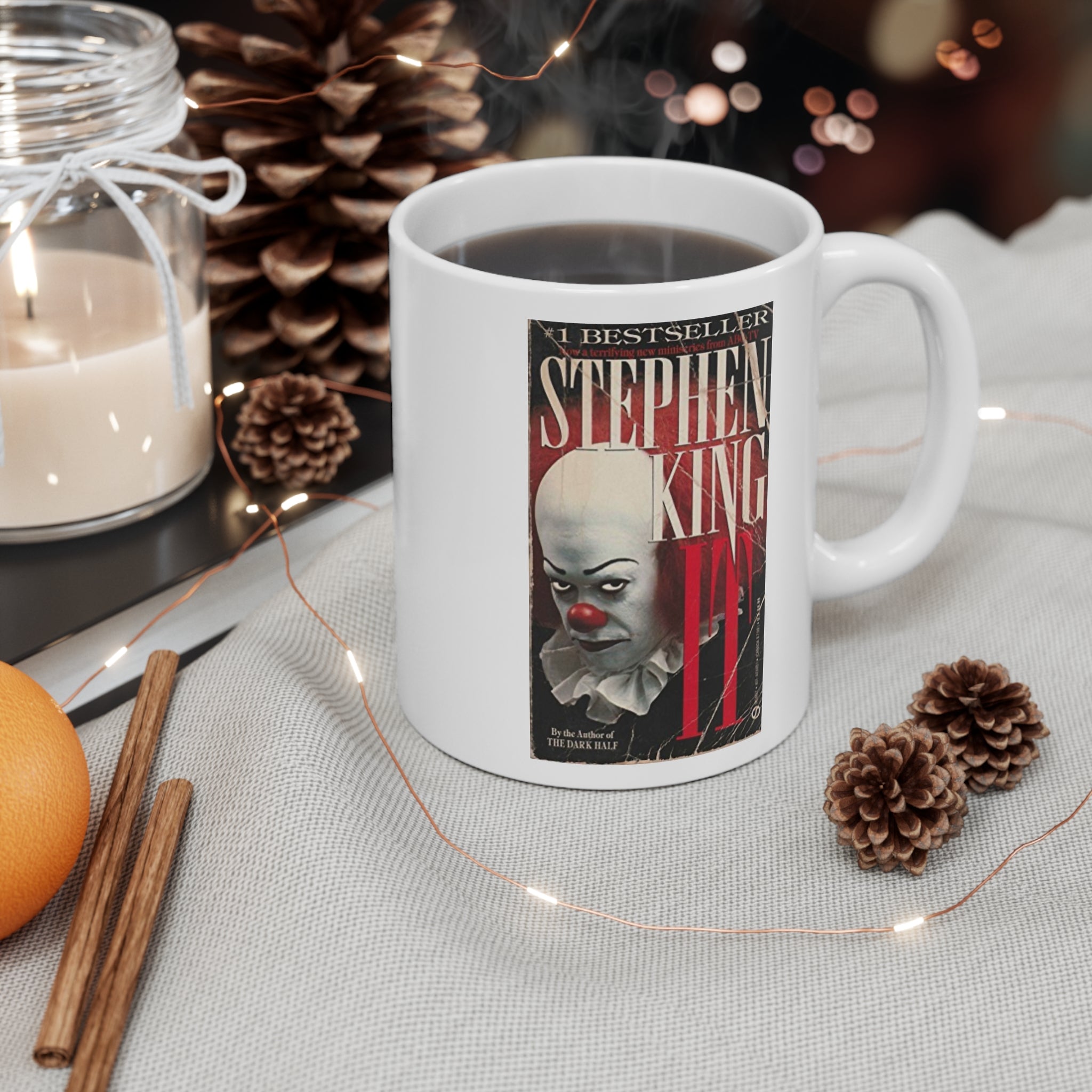 Stephen King It Pennywise Clown Mug — 11oz Inspirational Coffee Cup