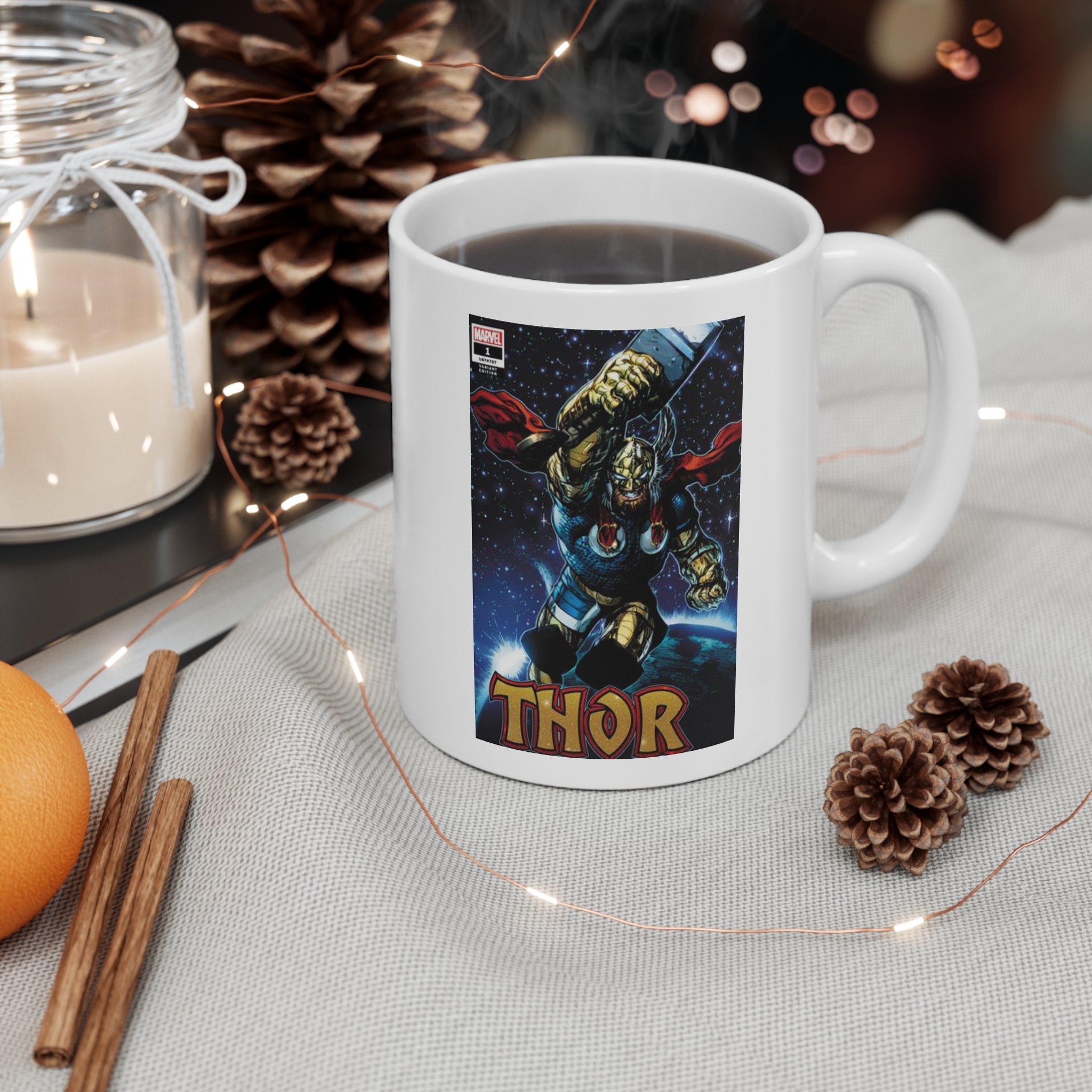 CThor Comic Book Cover Mug — 11oz Inspirational Coffee Cup