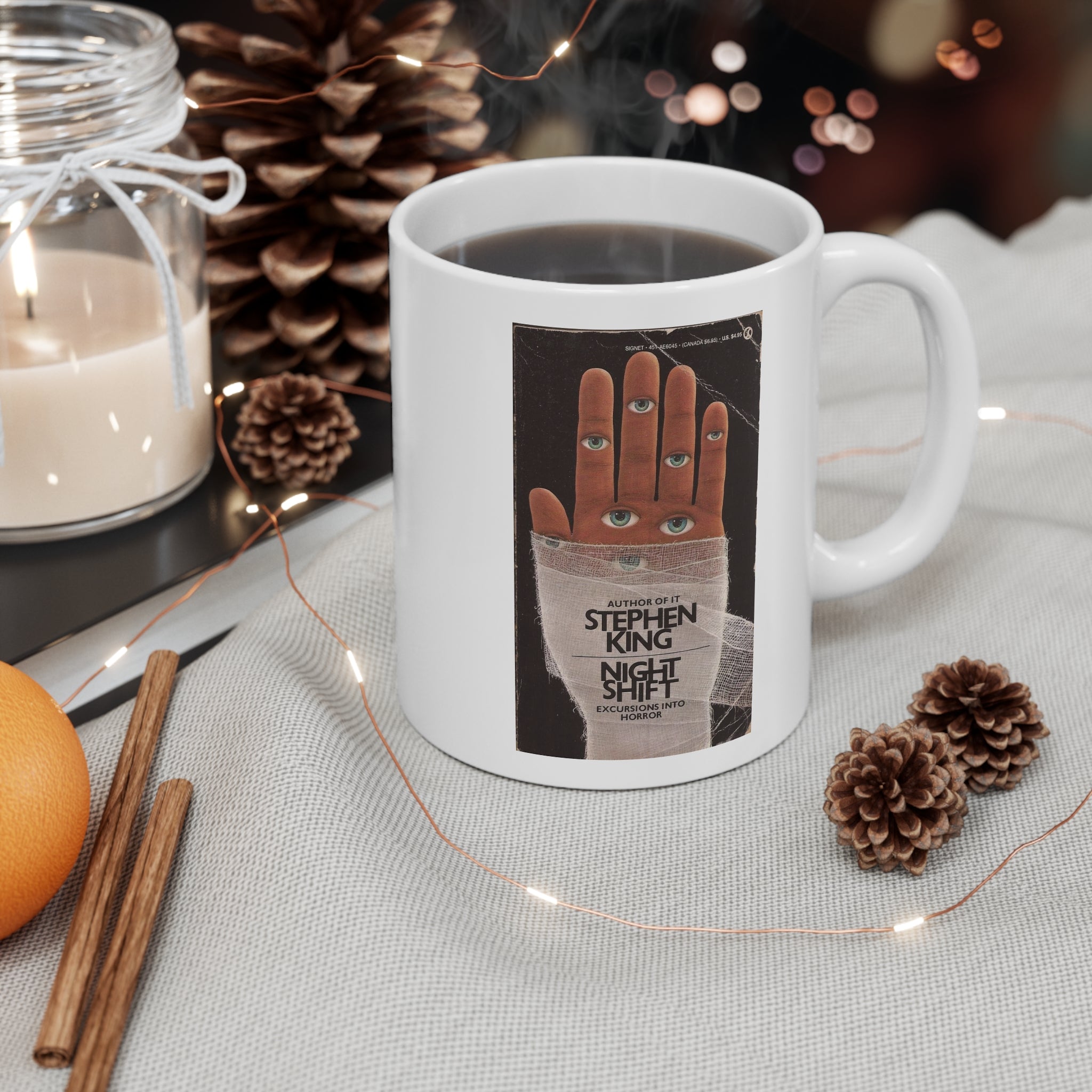 Stephen King Night Shift Book Cover Mug — 11oz Inspirational Coffee Cup