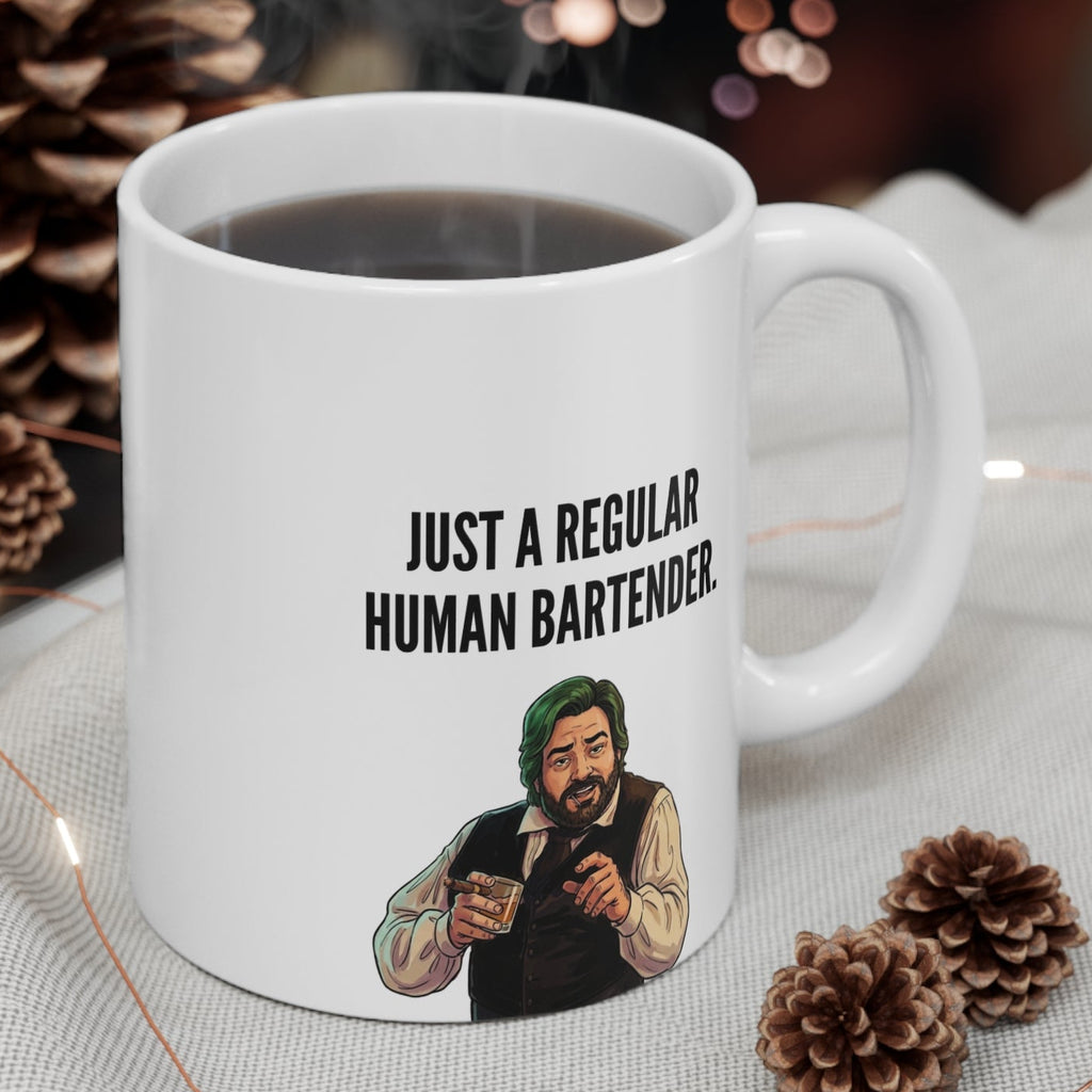 Jackie Daytona Quote Human Bartender Mug — 11oz Inspirational Coffee Cup