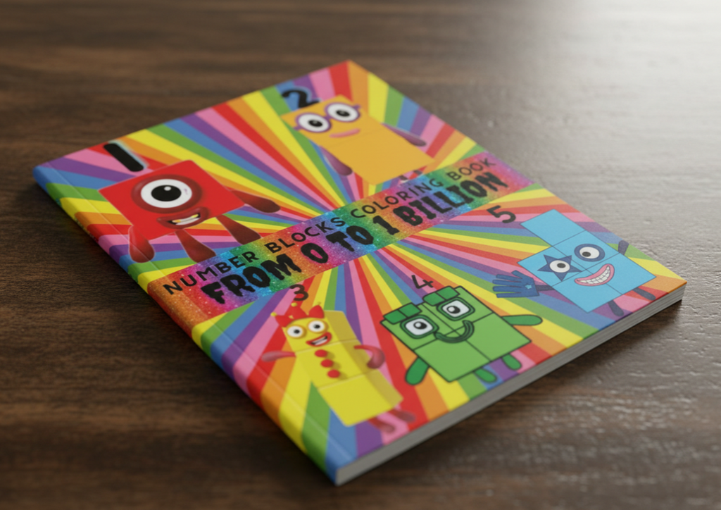 Numberblocks Zero to a Billion Coloring Book